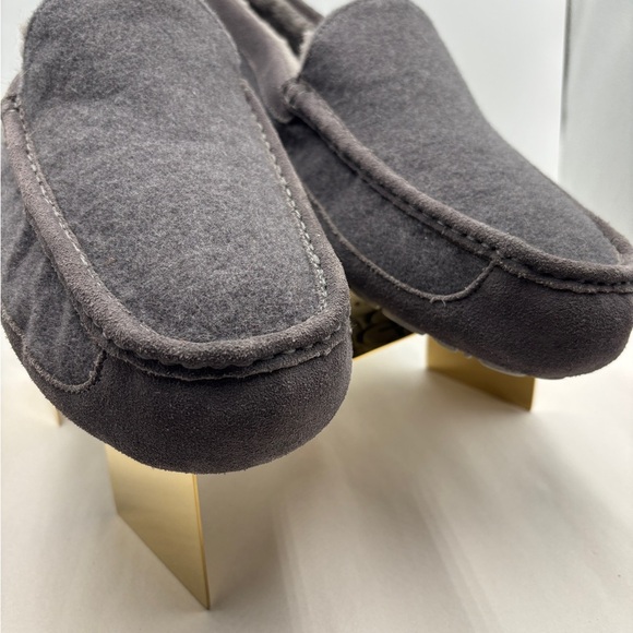 UGG Men's wool suede Charcoal Slip-On Loafers custom Sz 17 slippers - Picture 3 of 10